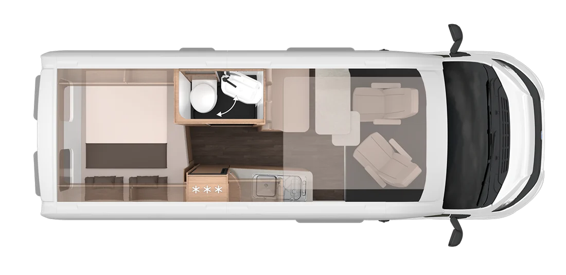 Plano camper Knaus